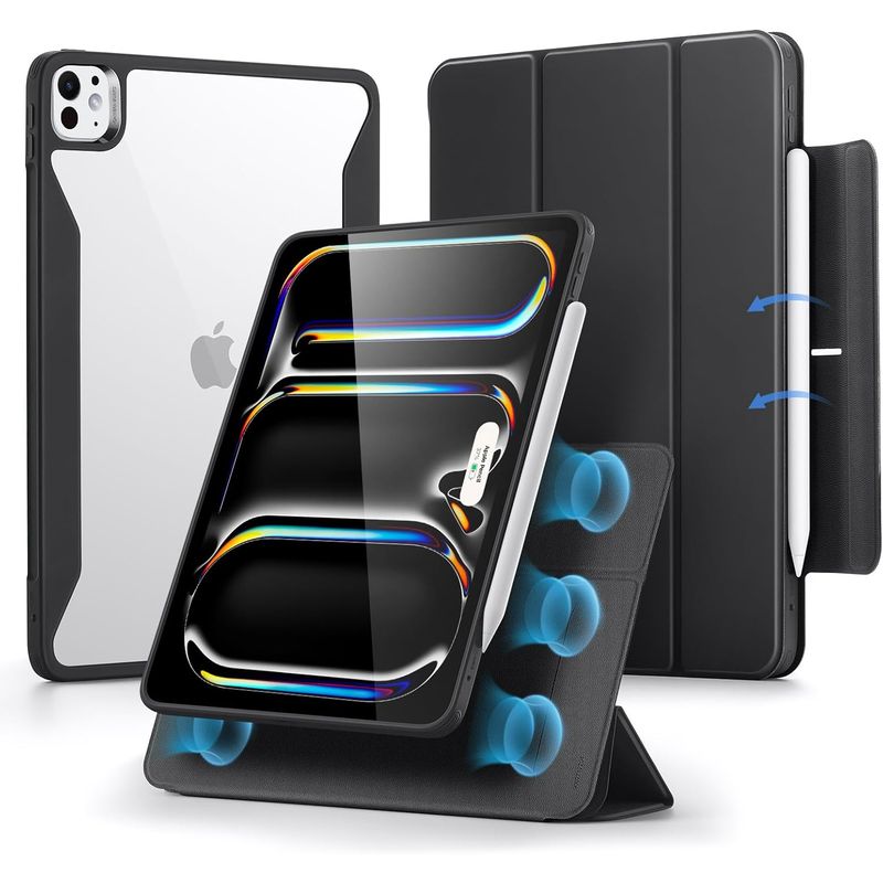 ESR - Carcasa Funda ESR Para iPad Pro 11 M4 Rebound Hybrid 360 Negro