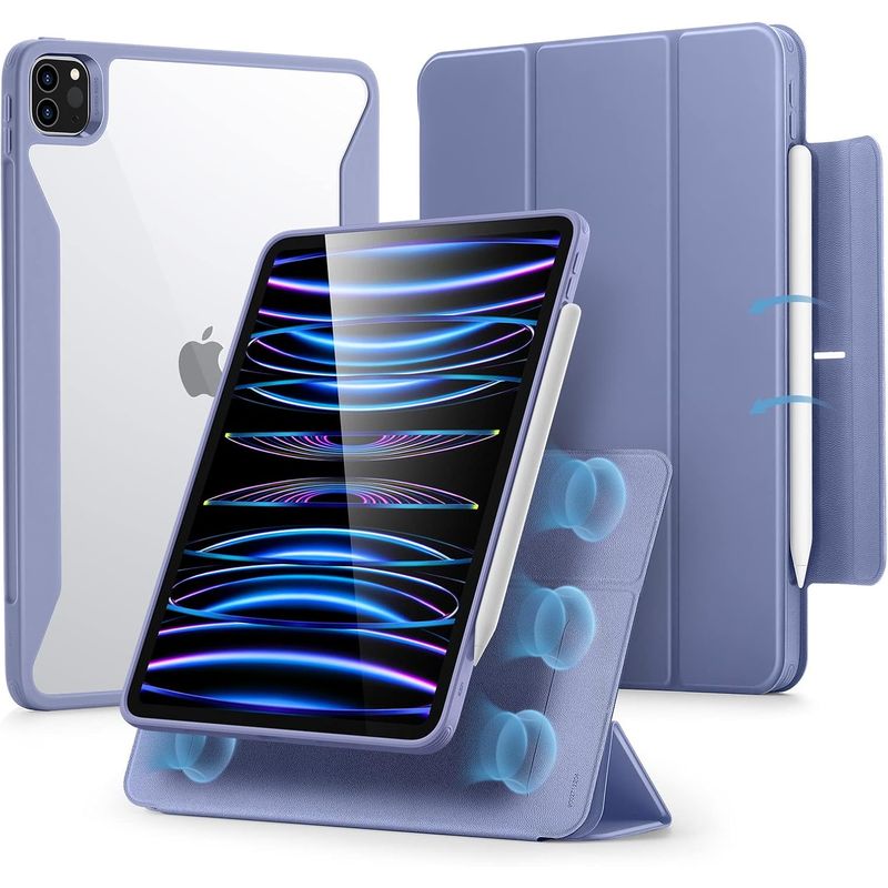 ESR - Carcasa Funda ESR Para iPad Pro13 2024 Rebound Hybrid 360 Lila