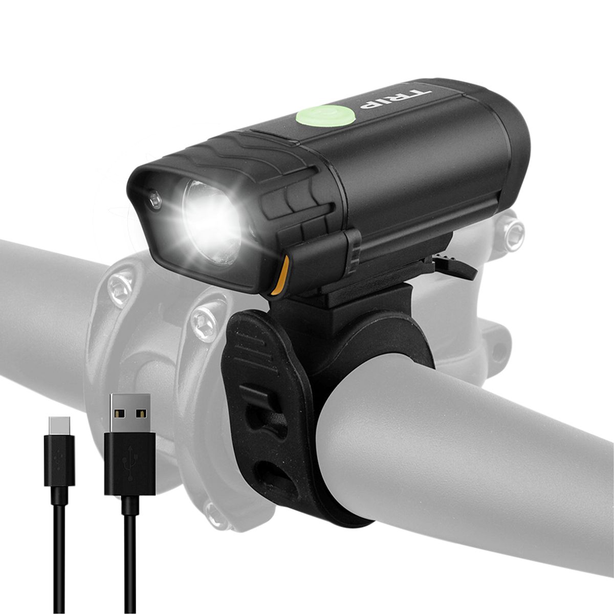 TRIP - LUZ DELANTERA TRIP USB COMPASS - 400 LM