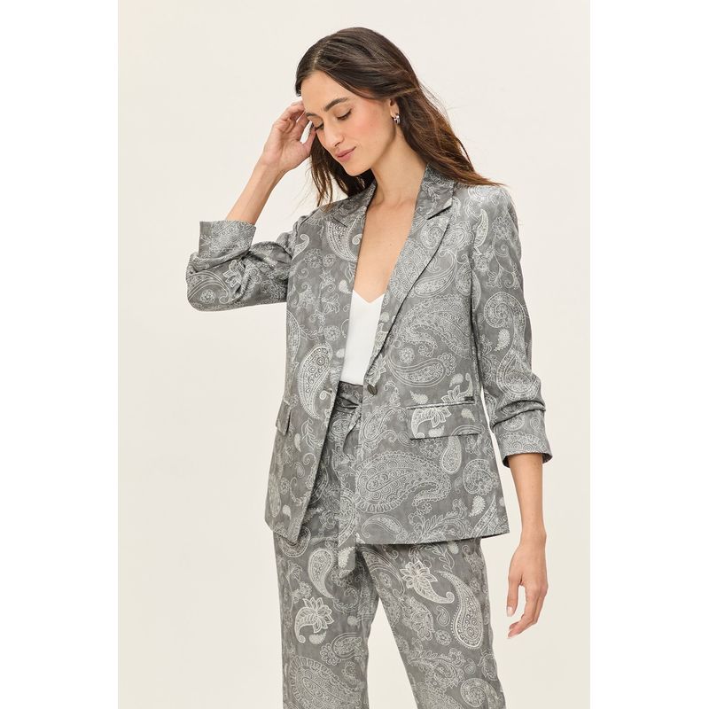 ASH - Blazer Estampado Gris Ash
