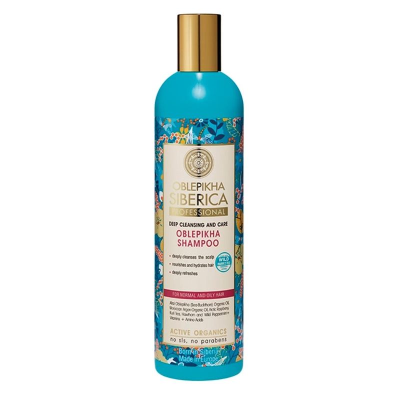 NATURA SIBERICA - Shampoo Cabello Normal y Graso Organic Oblepikha 400 ml