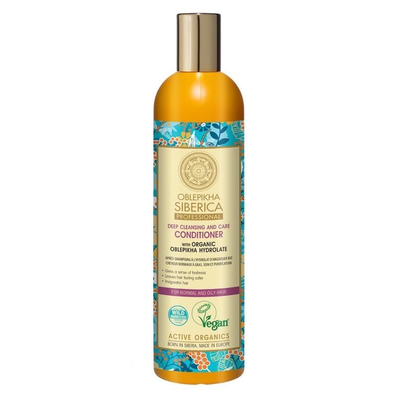 NATURA SIBERICA - Acondicionador Cabello Normal y Graso Oblepikha 400 ml