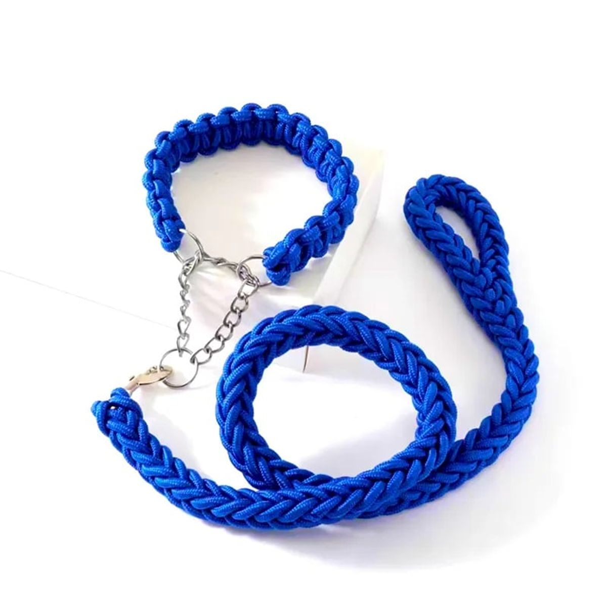 DEFENSOR FOREVER - Correa Trenzada Para Perros Grandes + Collar De Ahorque XL