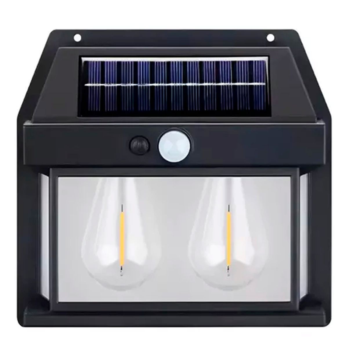 ESHOPANGIE - Aplique Lampara Solar Impermeable Con Sensor Vintage 2led