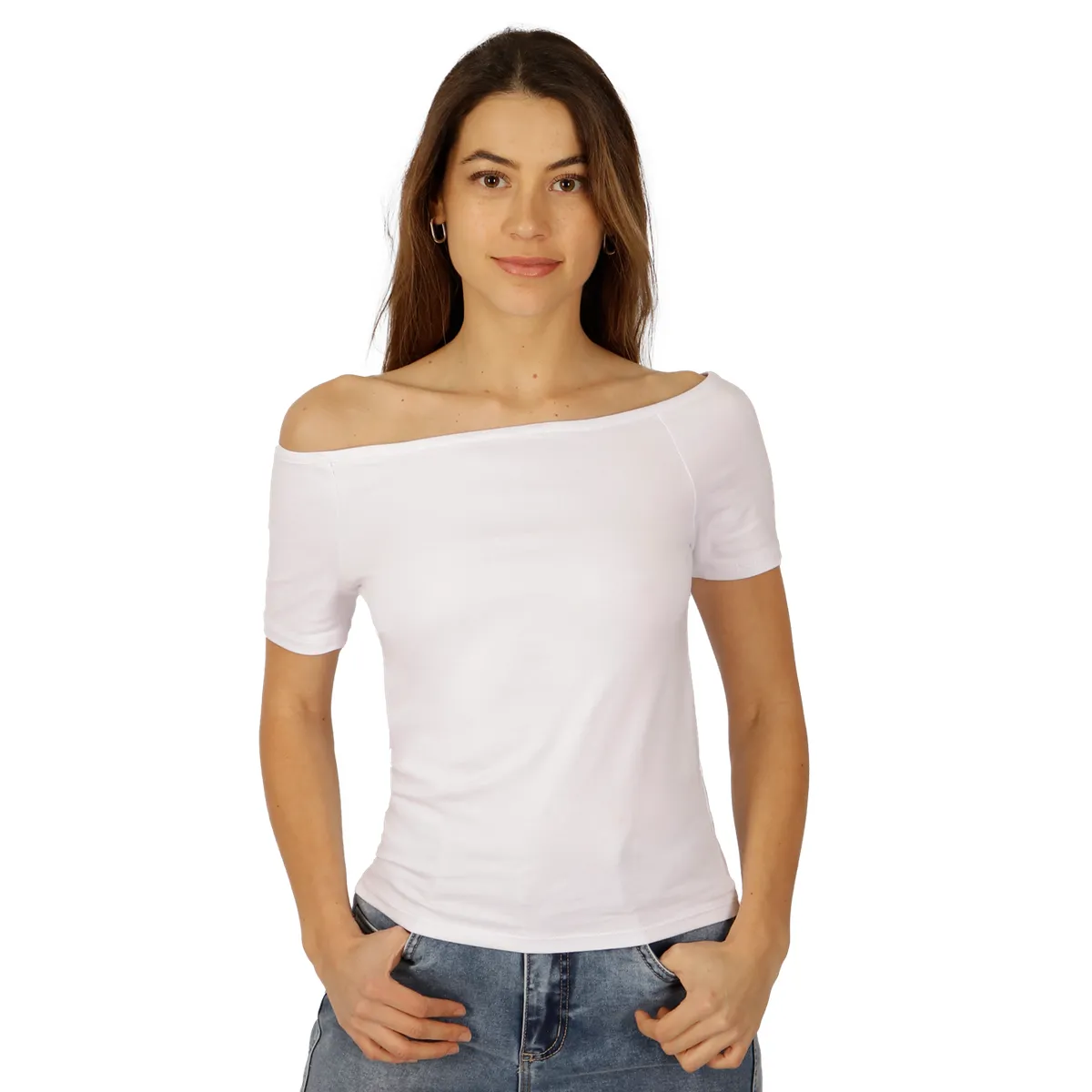 DIVINO JEANS - Polera Sara II Blanca Divino Jeans