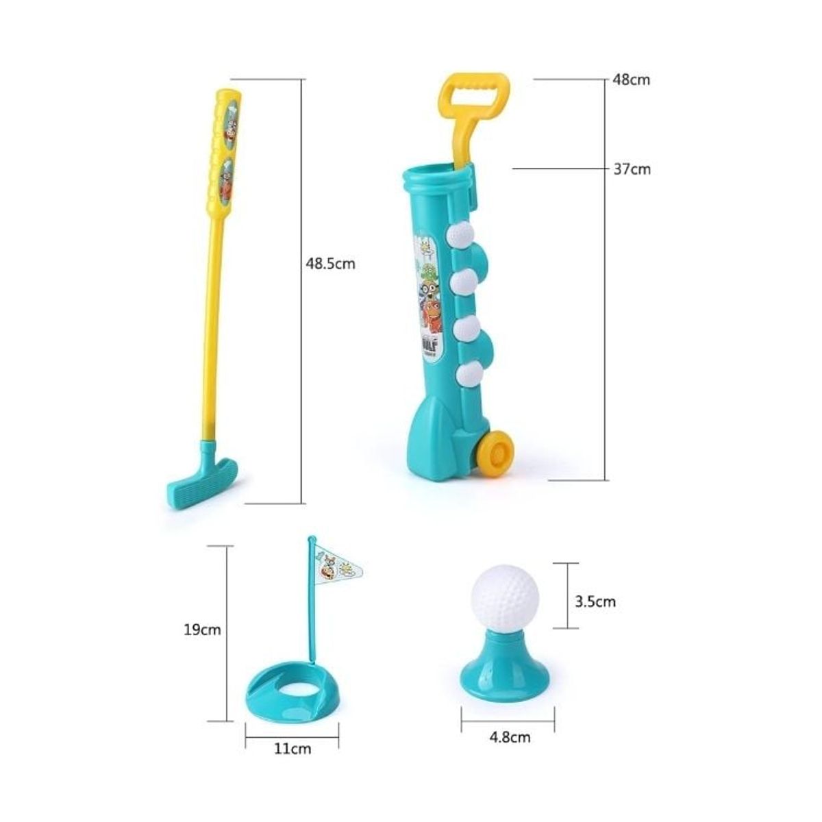 CRUSEC - Set De Mini Golf Para Niños Juego Infantil Interactivo