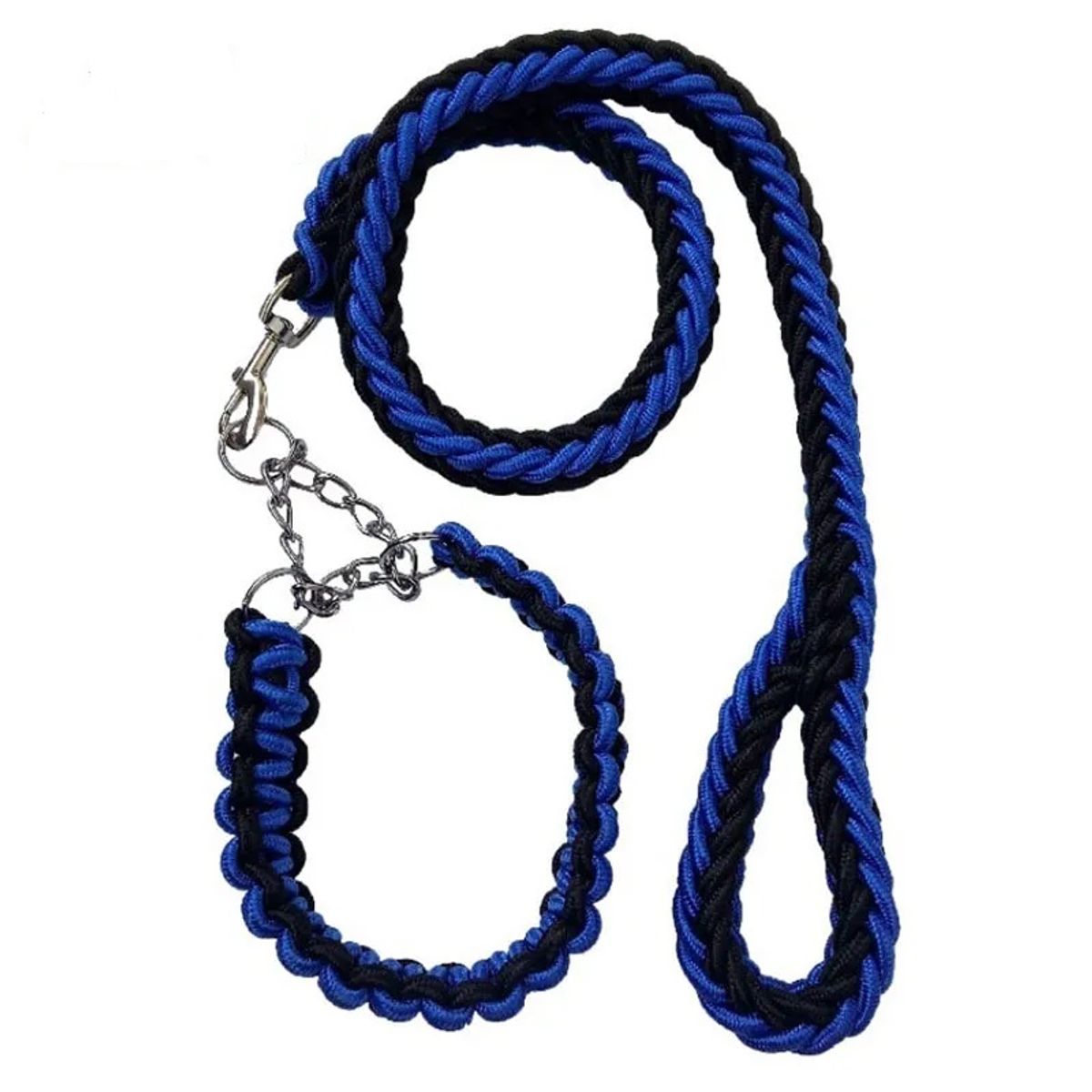 DEFENSOR FOREVER - Correa Trenzada Para Perros Grandes + Collar De Ahorque XL