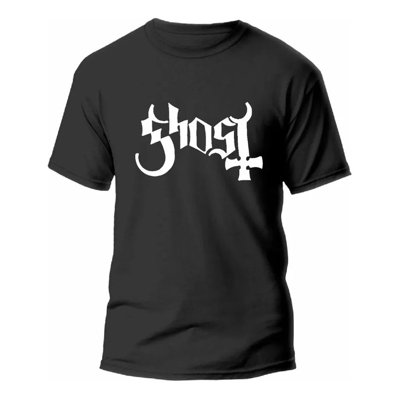 ROLY - Polera Negra Banda Ghost