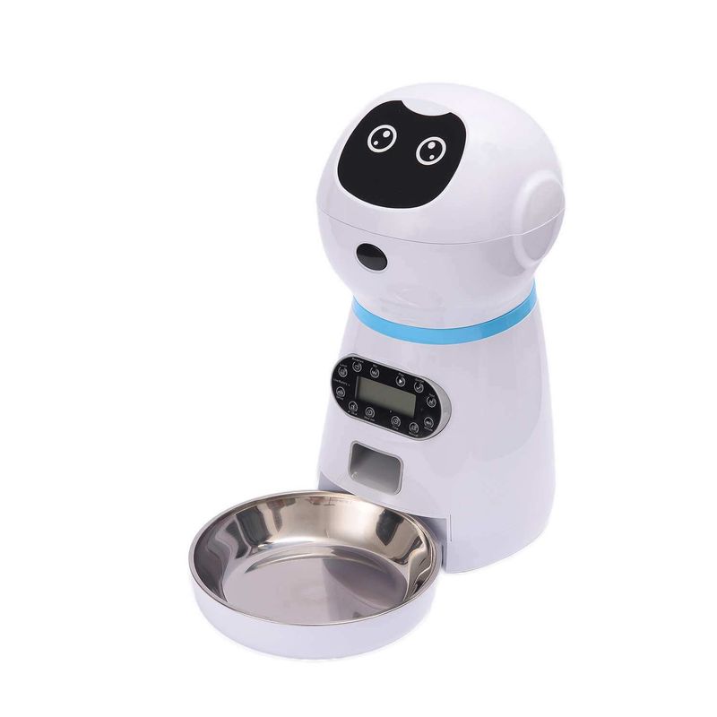 GENERICO - Robot dispensador automático de alimento para perros y gatos