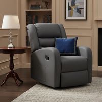 Berger Masajeador Reclinable Gris Virgil + Control Remoto