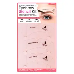 ABSOLUTE NEW YORK - Kit de Plantillas para Cejas Perfect Brow Trio