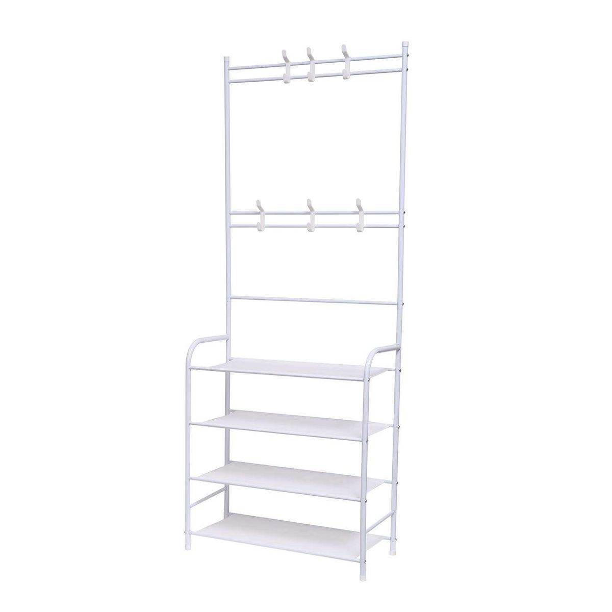 SOHOGAR - Estante multifuncional perchero zapatero organizador de ropa