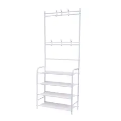 GENERICO - Estante multifuncional perchero zapatero organizador de ropa