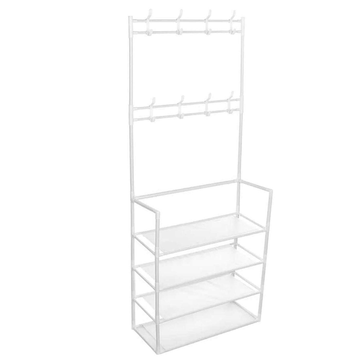 SOHOGAR - Estante multifuncional perchero zapatero organizador de ropa