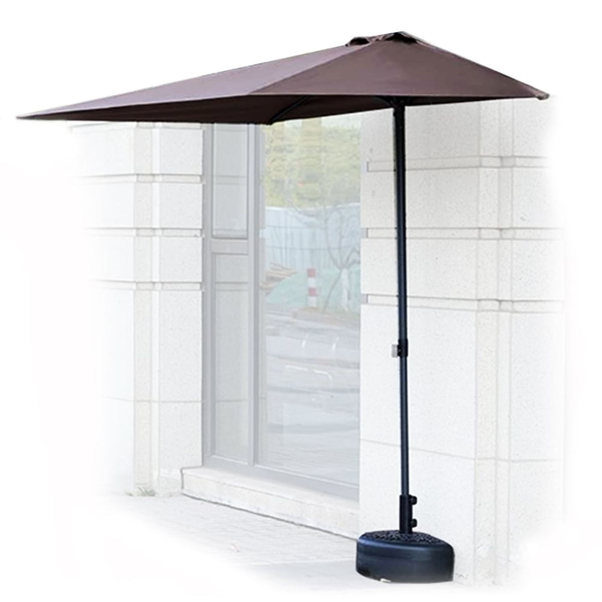 MIABU - Quitasol rectangular muro balcón ventana lateral 2.40 mts