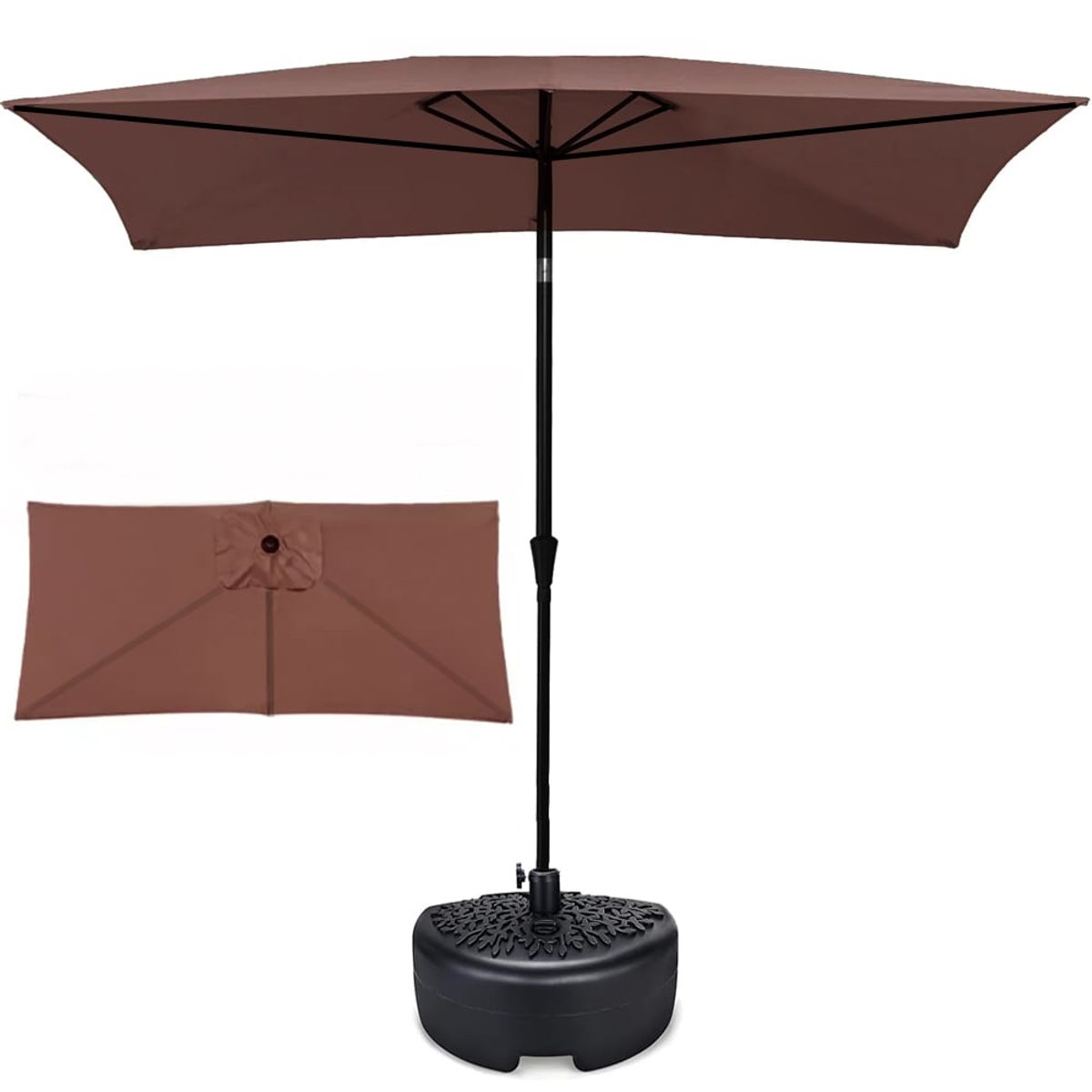 MIABU - Quitasol rectangular muro balcón ventana lateral 2.40 mts