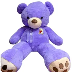 GENERICO - Oso de Peluche Gigante Morado 160 Cm Gigante