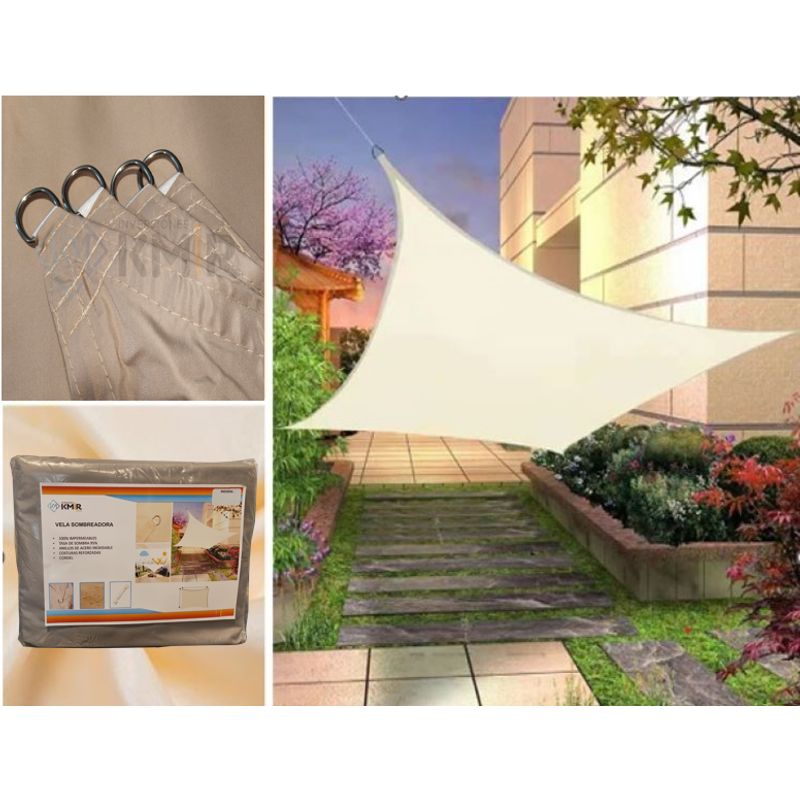 GENERICO - Vela Sombreadora 3x4 100% Impermeable