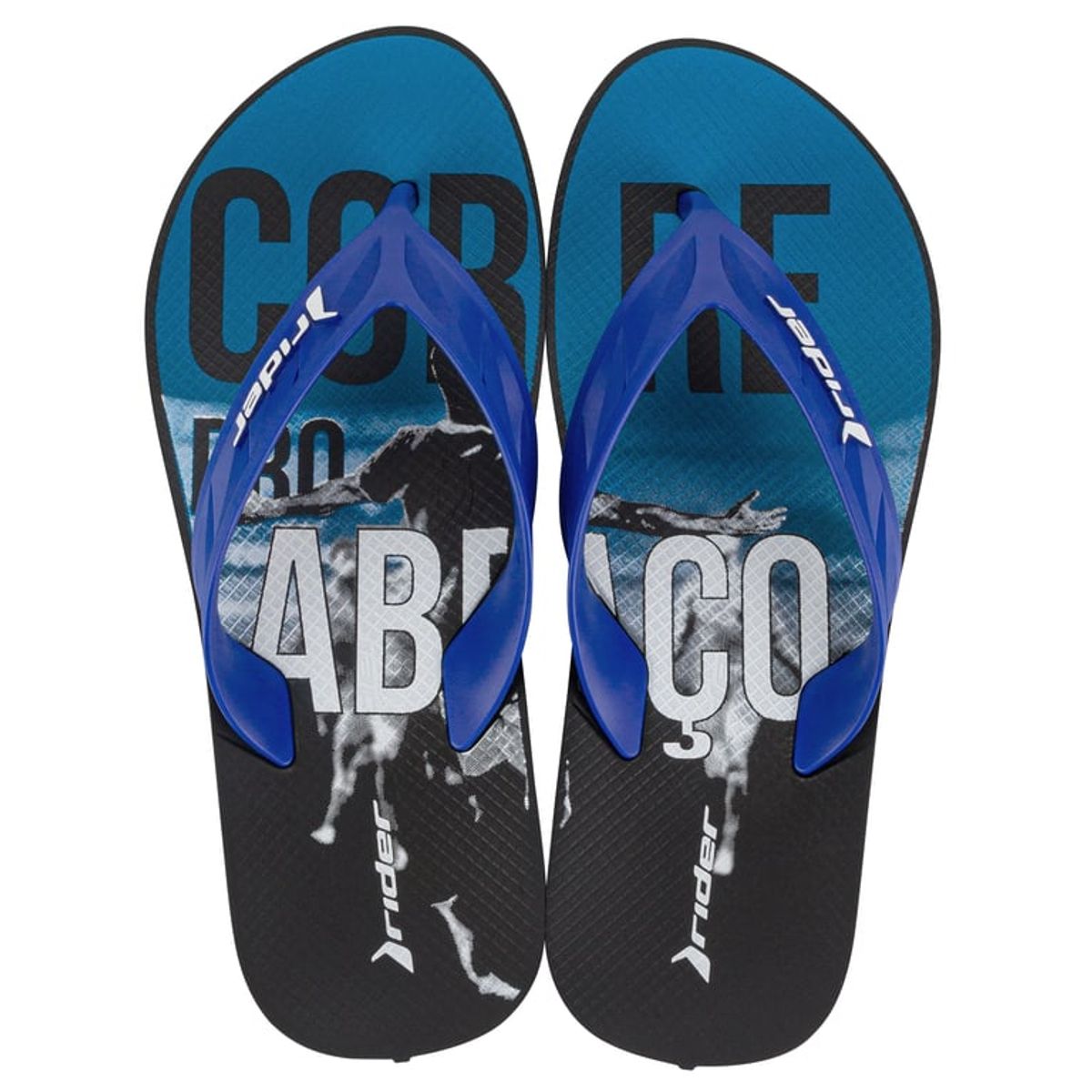 RIDER - Sandalia Hombre Negro/Azul Street Rider