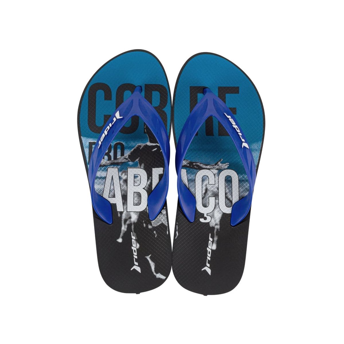 RIDER - Sandalia Hombre Negro/Azul Street Rider