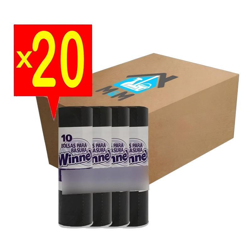 GENERICO - Caja Bolsa De Basura Pequeña - 50x70 Cms - 200 Uds - Winnex