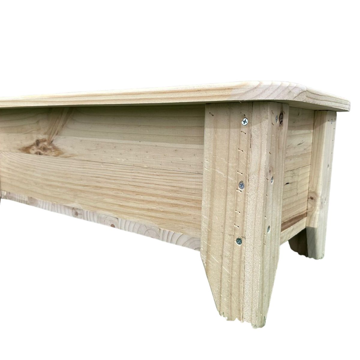 GENERICO - Macetero O Jardinera De Madera en bruto 125x35x30