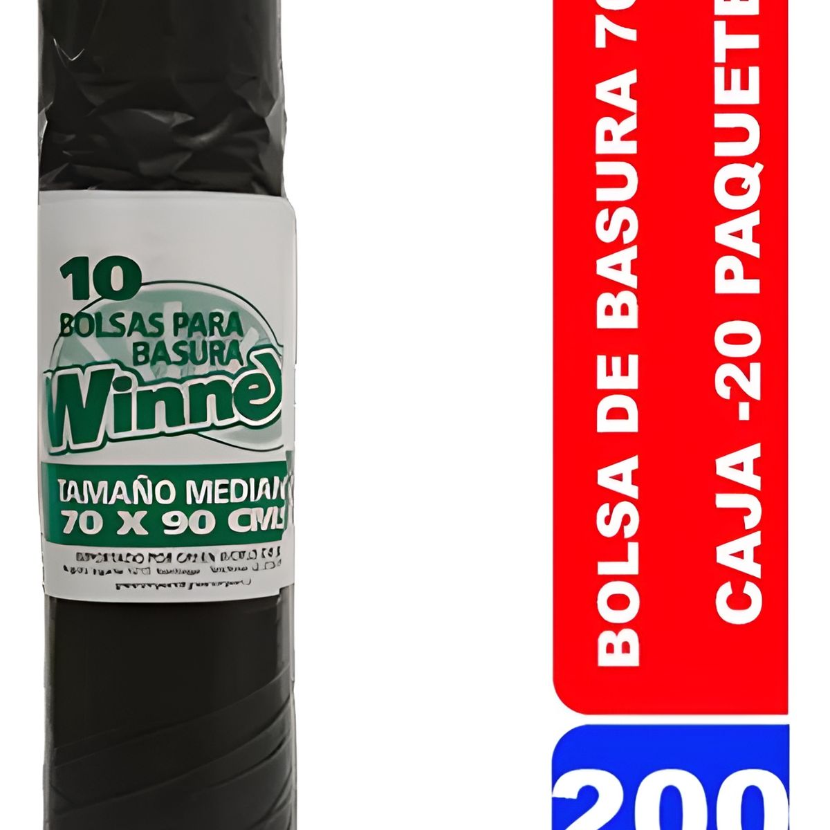 GENERICO - Caja Bolsa De Basura Pequeña - 70x90 Cms - 200 Uds - Winnex