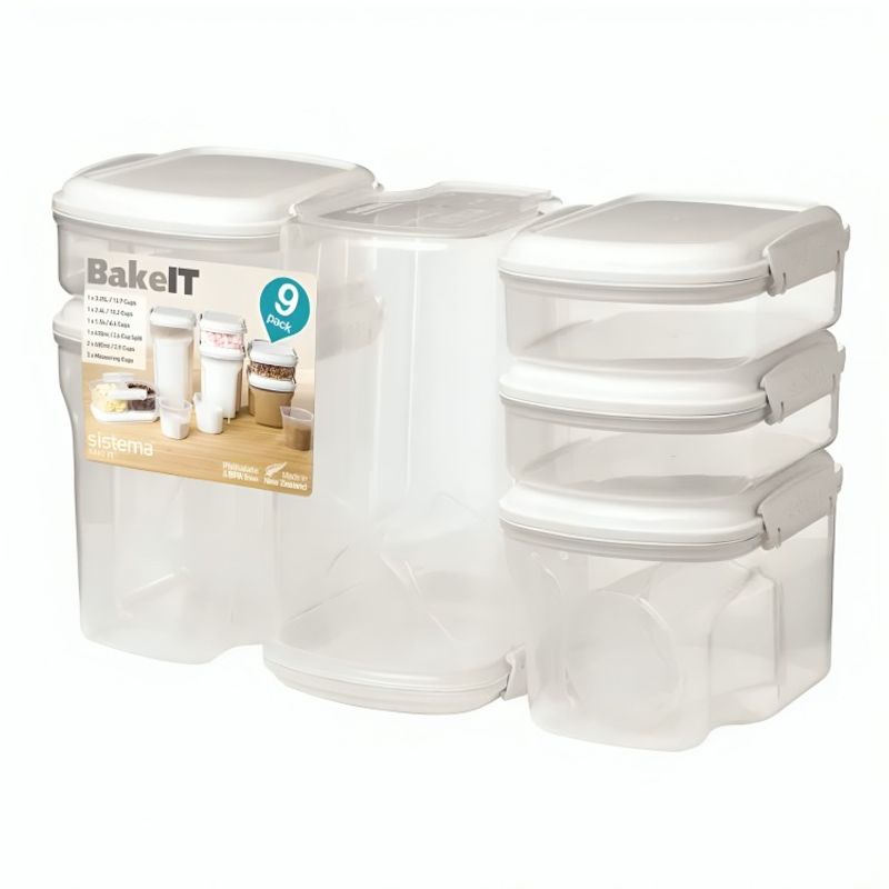 SISTEMA - Set Herméticos contenedor  Sistema® Bake It™ 9 piezas