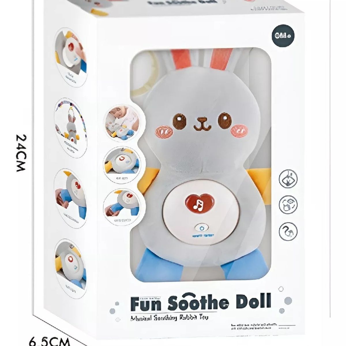 GENERICO - Juguete Conejito Sonajero Con Luces Música Y Colgador Niños