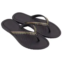 GRENDHA - Sandalia Mujer Negro Brilha