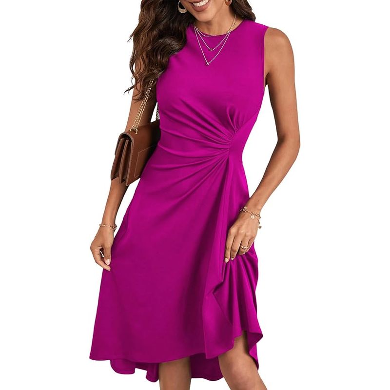 TIOZONEY - Vestido de mujer - Rosado