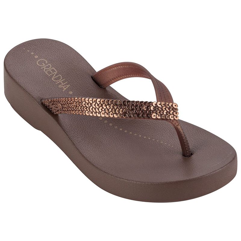 GRENDHA - Sandalia Mujer Bronce Comfort Grendha