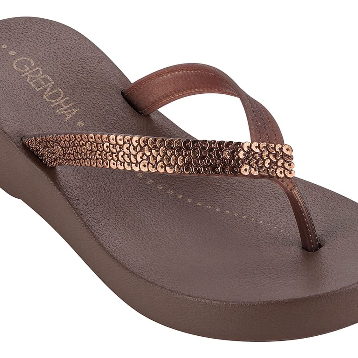 GRENDHA - Sandalia Mujer Bronce Comfort Grendha