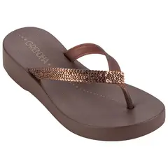 GRENDHA - Sandalia Mujer Bronce Comfort