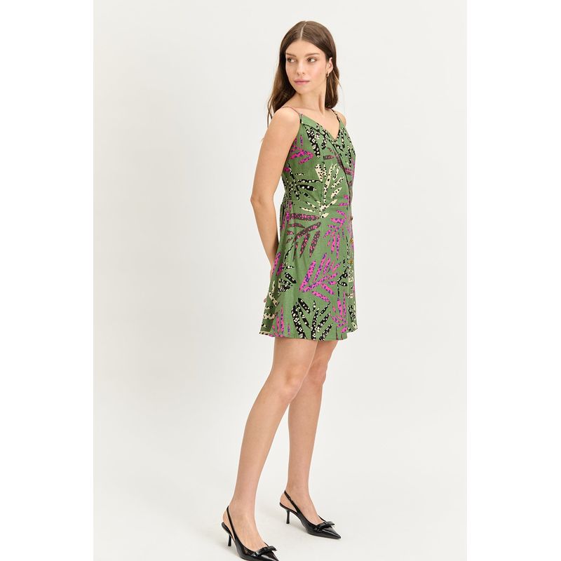 IO - Vestido Corto Verde Pistacho Mujer Io