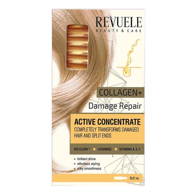 REVUELE - Collagen Ampoules Reparación Daño Capilar 8x5 Ml