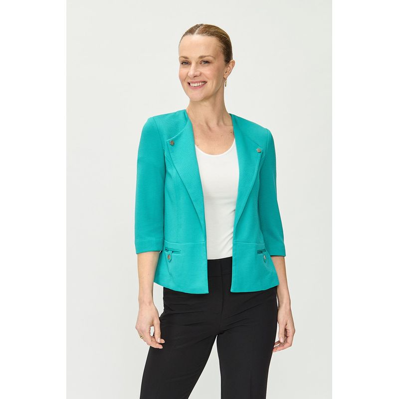 MA GRIFFE - Blazer Liso Verde Magriffe