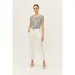 ASH - Pantalon Liso Recto Blanco