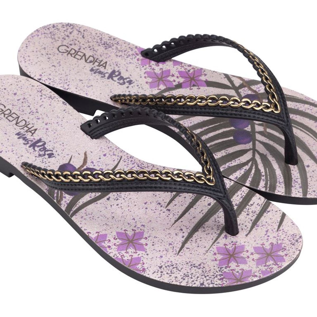 GRENDHA - Sandalia Mais Rosa Negro  Grendha