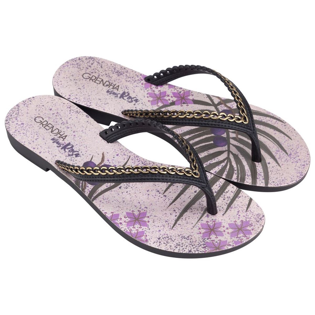 GRENDHA - Sandalia Mais Rosa Negro  Grendha
