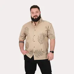 GANGSTER - Camisas Mc Algodón Meio Café