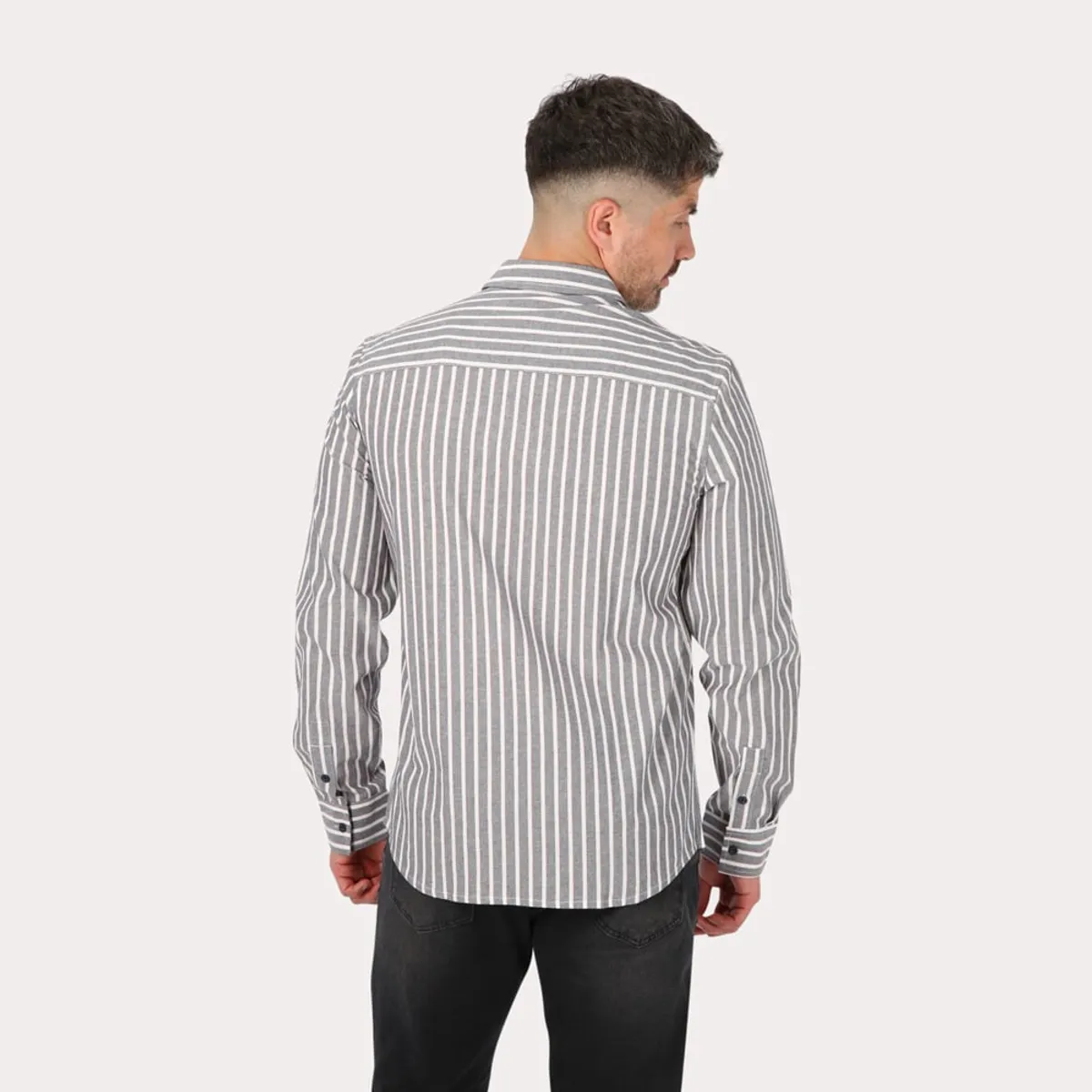 GANGSTER - Camisas ML Fake Linho Buriti Azul Gangster