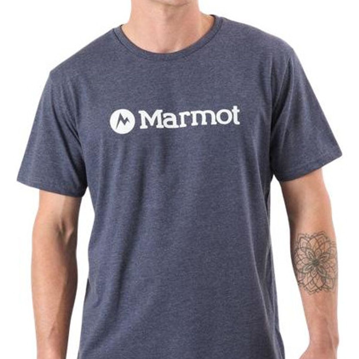 MARMOT - Polera Logo Tee Hombre Gris