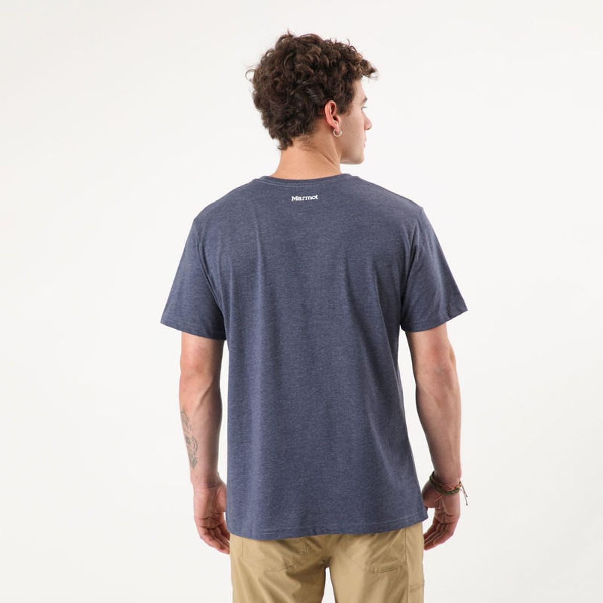 MARMOT - Polera Logo Tee Hombre Gris