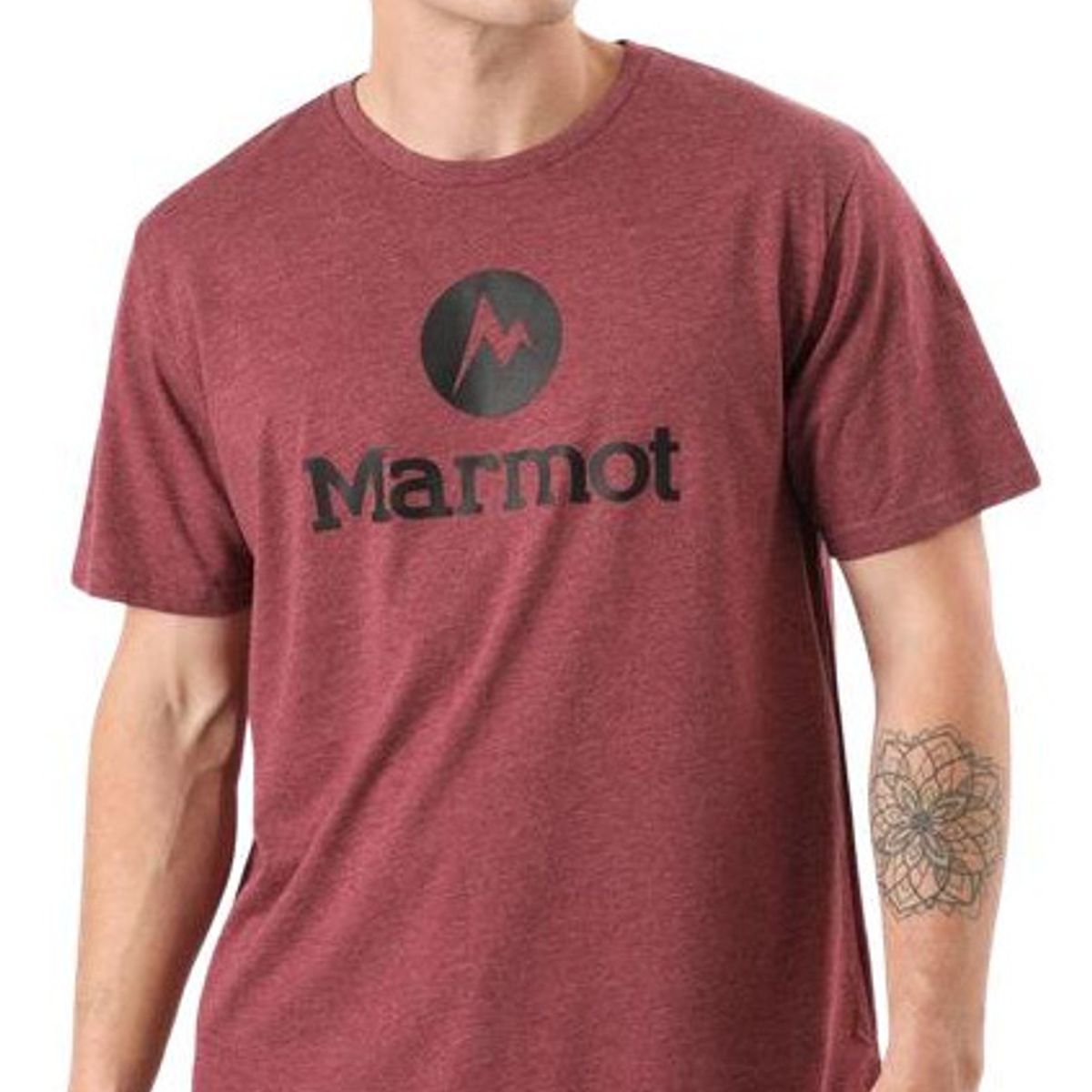 MARMOT - Polera Circle Logo Tee Hombre Burdeo