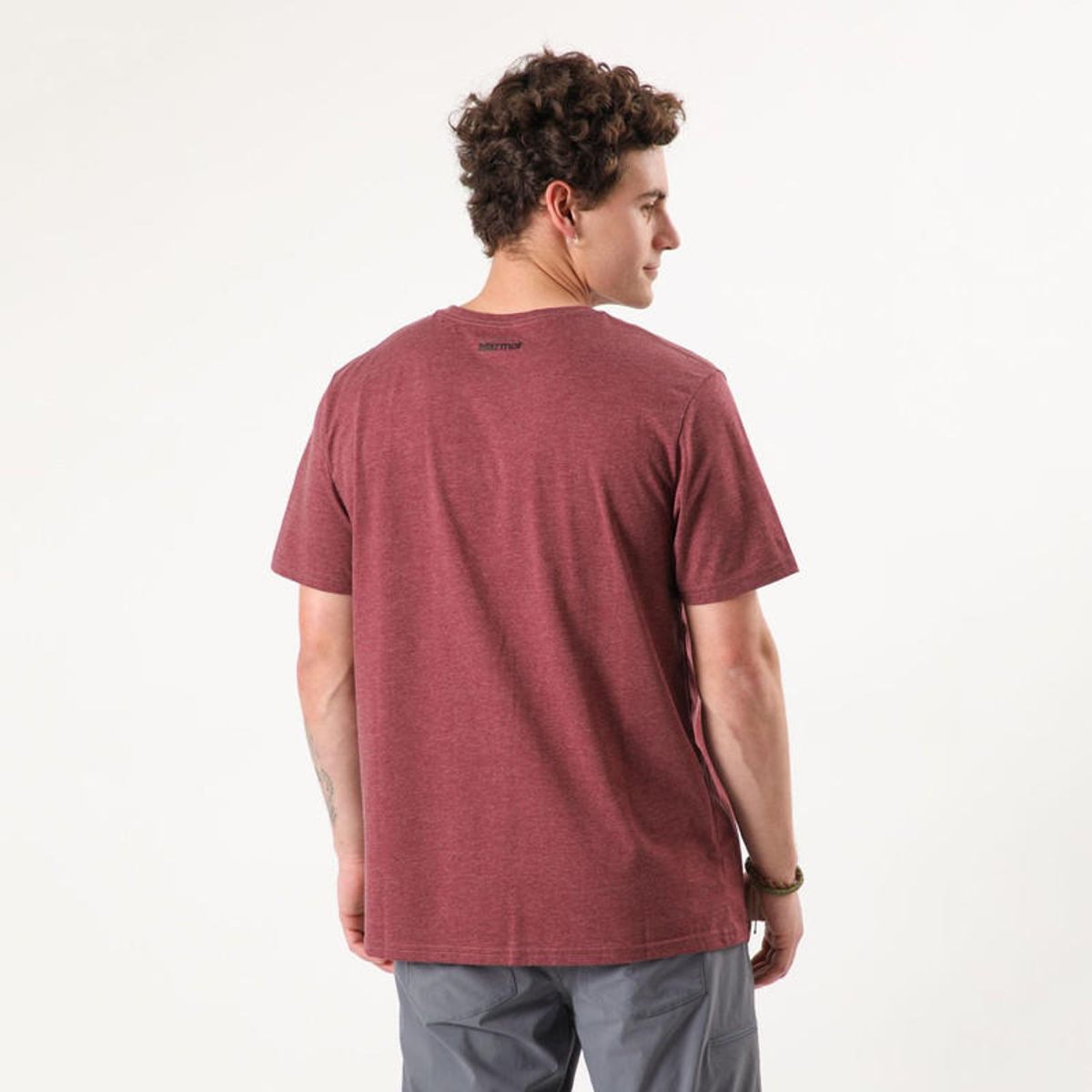 MARMOT - Polera Circle Logo Tee Hombre Burdeo