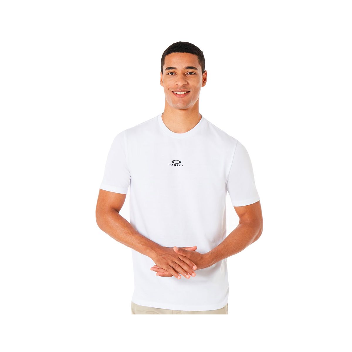OAKLEY - Polera Oakley Bark New Hombre White