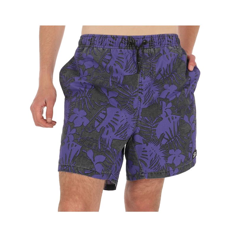 OAKLEY - Boardshort Oakley Volley Flower Hombre Purple