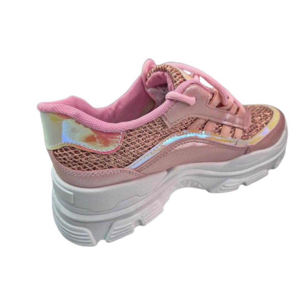 VINNYS OUTLET - Zapatilla Urbana Brillante Mujer Rosado