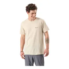 MARMOT - Polera Chest Logo Tee Hombre Beige
